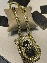 Carregar imagem no visualizador da galeria, Corrente de Moeda Antiga Elo Cubano Duplo 10mm