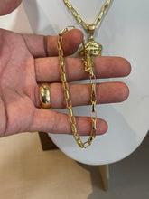 Carregar imagem no visualizador da galeria, Conjunto de Moeda Antiga - Corrente e Pulseira Cartier 3mm com Pingente Face de Cristo T1