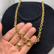 Carregar imagem no visualizador da galeria, Corrente de Moeda Antiga Elo Portugues 8mm Feminina