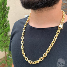 Carregar imagem no visualizador da galeria, Corrente de Moeda Antiga Cadeado 10mm