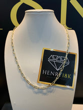 Carregar imagem no visualizador da galeria, Corrente de Moeda Antiga Cadeado 5mm Alongadinho