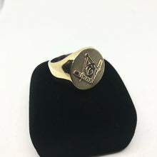 Carregar imagem no visualizador da galeria, Anel de Moeda Antiga Personalizado de Letra Ou Simbolo