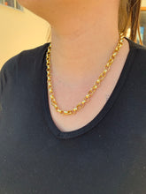 Carregar imagem no visualizador da galeria, Corrente de Moeda Antiga Elo Portugues 8mm Feminina