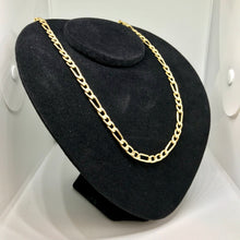 Carregar imagem no visualizador da galeria, Corrente de Moeda Antiga 3x1 Fígaro 6mm