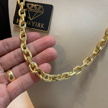 Carregar imagem no visualizador da galeria, Corrente de Moeda Antiga Cadeado 10mm