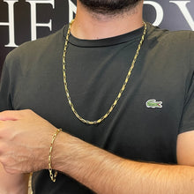 Carregar imagem no visualizador da galeria, Conjunto de Moeda Antiga - Corrente e Pulseira Cartier 3mm