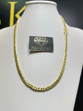 Carregar imagem no visualizador da galeria, Corrente de Moeda Antiga Elo Cubano Duplo 7mm