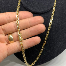 Carregar imagem no visualizador da galeria, Corrente de Moeda Antiga Cadeado 6mm Lixada