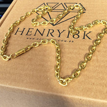 Carregar imagem no visualizador da galeria, Corrente de Moeda Antiga Cadeado 8mm