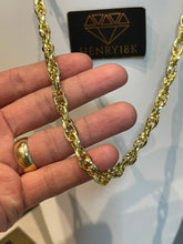 Carregar imagem no visualizador da galeria, Corrente de Moeda Antiga Cartier Elo Duplo 6mm Diamantada