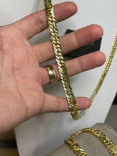 Carregar imagem no visualizador da galeria, Conjunto de Moeda Antiga - Corrente e Pulseira Grumet Duplo Espelhado 7mm