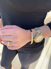 Carregar imagem no visualizador da galeria, Bracelete de Moeda Antiga Oval Unissex 6mm