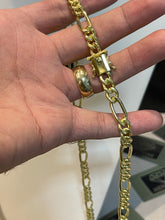 Carregar imagem no visualizador da galeria, Corrente de Moeda Antiga Fígaro 3x1 8mm
