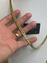 Carregar imagem no visualizador da galeria, Conjunto de Moeda Antiga - Corrente e Pulseira Grumet Duplo 6mm