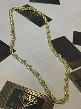 Carregar imagem no visualizador da galeria, Corrente de Moeda Antiga Cartier Elo Duplo 6mm Diamantada