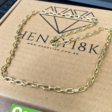 Carregar imagem no visualizador da galeria, Corrente de Moeda Antiga Cadeado 5mm