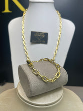 Carregar imagem no visualizador da galeria, Conjunto de Moeda Antiga - Corrente e Pulseira Cadeado 8mm