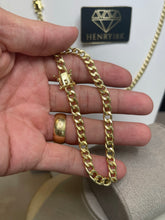 Carregar imagem no visualizador da galeria, Conjunto de Moeda Antiga - Corrente e Pulseira Grumet Simples 6mm