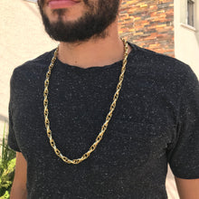 Carregar imagem no visualizador da galeria, Corrente de Moeda Antiga Elo Duplo 8mm