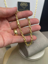 Carregar imagem no visualizador da galeria, Conjunto de Moeda Antiga - Corrente e Pulseira Cadeado 5mm