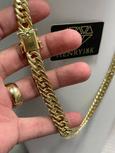 Carregar imagem no visualizador da galeria, Conjunto de Moeda Antiga - Corrente e Pulseira Grumet Duplo 12mm