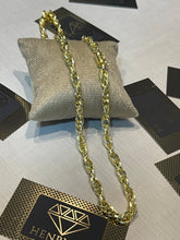Carregar imagem no visualizador da galeria, Corrente de Moeda Antiga Cartier Elo Duplo 6mm Diamantada