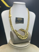 Carregar imagem no visualizador da galeria, Conjunto de Moeda Antiga - Corrente e Pulseira Grumet Duplo 15mm