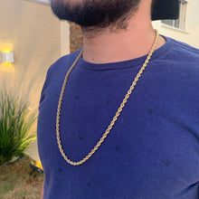 Carregar imagem no visualizador da galeria, Corrente de Moeda Antiga Elo Bahiano 6mm Feminina Masculino