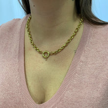 Carregar imagem no visualizador da galeria, Corrente de Moeda Antiga Elo Portugues 8mm Feminina