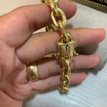 Carregar imagem no visualizador da galeria, Corrente de Moeda Antiga Cadeado 10mm