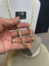 Carregar imagem no visualizador da galeria, Conjunto de Moeda Antiga - Corrente e Pulseira Cadeado 8mm