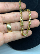 Carregar imagem no visualizador da galeria, Pulseira de Moeda Antiga Elo Duplo 5mm