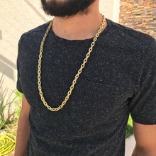 Carregar imagem no visualizador da galeria, Corrente de Moeda Antiga Cadeado 8mm