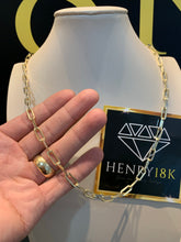 Carregar imagem no visualizador da galeria, Corrente de Moeda Antiga Cadeado 5mm Alongadinho