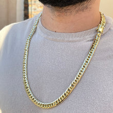 Carregar imagem no visualizador da galeria, Corrente de Moeda Antiga Elo Cubano Duplo 10mm