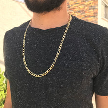 Carregar imagem no visualizador da galeria, Corrente de Moeda Antiga 3x1 Fígaro 6mm