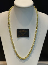 Carregar imagem no visualizador da galeria, Corrente de Moeda Antiga Cartier Elo Duplo 6mm Diamantada