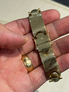 Bracelete Romano de Moeda Antiga 14mm Com Nossa Senhora 3D