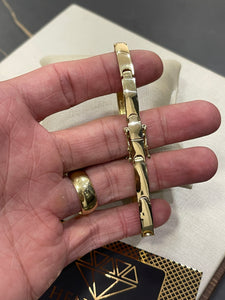 Bracelete Grego de Moeda Antiga 6mm