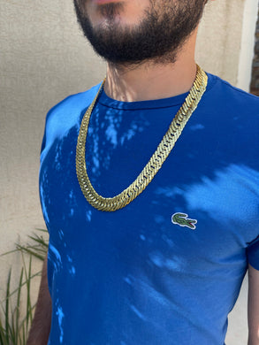 Corrente de Moeda Antiga Grumet Tripla 15mm Espelhada