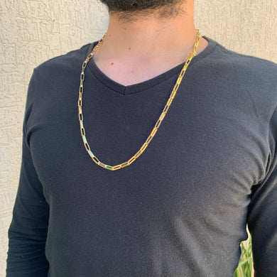 Corrente de Moeda Antiga Cartier 4mm Palito