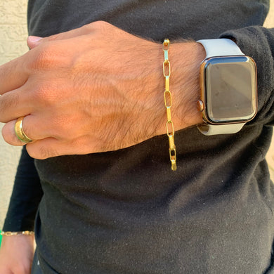 Pulseira de Moeda Antiga Cartier 4mm Palito